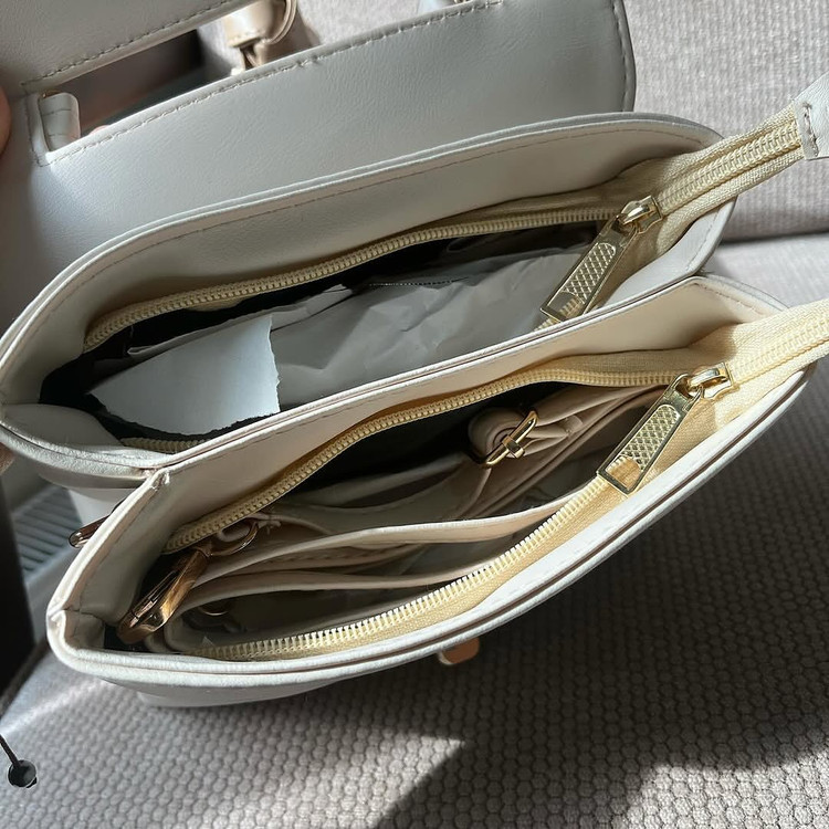 کیف چرمی زنانه دو خونه مدل سانتا