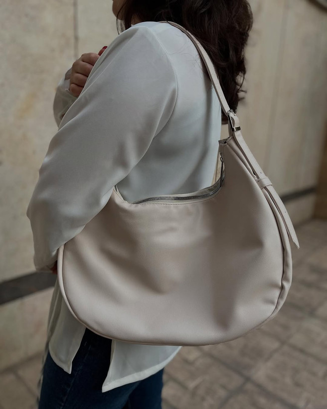 کیف زنانه چرمی ماه گونی