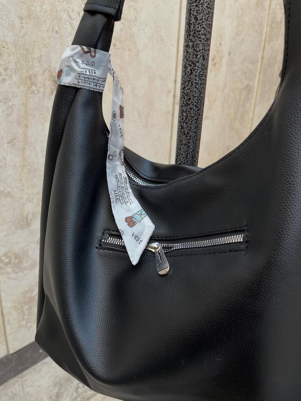 کیف روژانو جنس چرم شرانگ رنگ مشکی شکلاتی ابعاد ۳۰۴۰